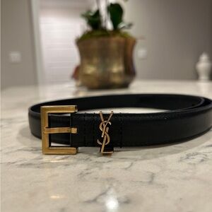 YSL Mini Leather Belt